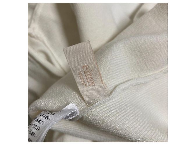 Autre Marque eimy istoire Maglia a scollo quadrato e maniche arricciate Bianco - vista 7