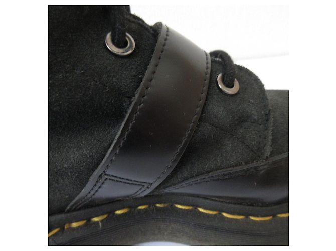Autre Marque Dr. Martens Marsha Leder Stiefeletten Schwarz - Ansicht 11