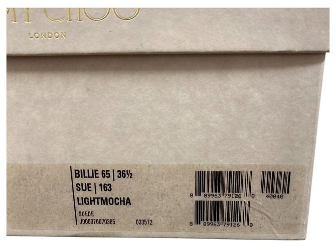 Stivaletti corti in camoscio JIMMY CHOO BILLIE 65 Marrone Grigio - vista 10