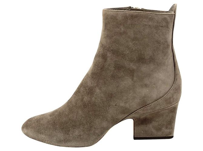 Stivaletti corti in camoscio JIMMY CHOO BILLIE 65 Marrone Grigio - vista 3