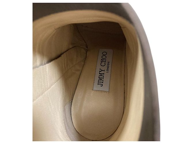 Stivaletti corti in camoscio JIMMY CHOO BILLIE 65 Marrone Grigio - vista 8