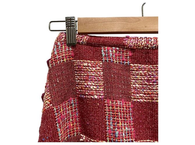 Autre Marque Falda larga de tweed WONDERFUL WORLD Rosa - vista 2