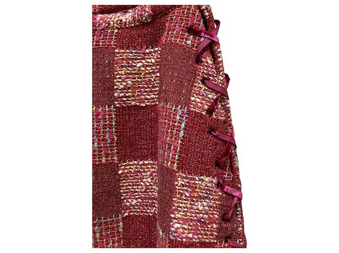 Autre Marque Falda larga de tweed WONDERFUL WORLD Rosa - vista 5