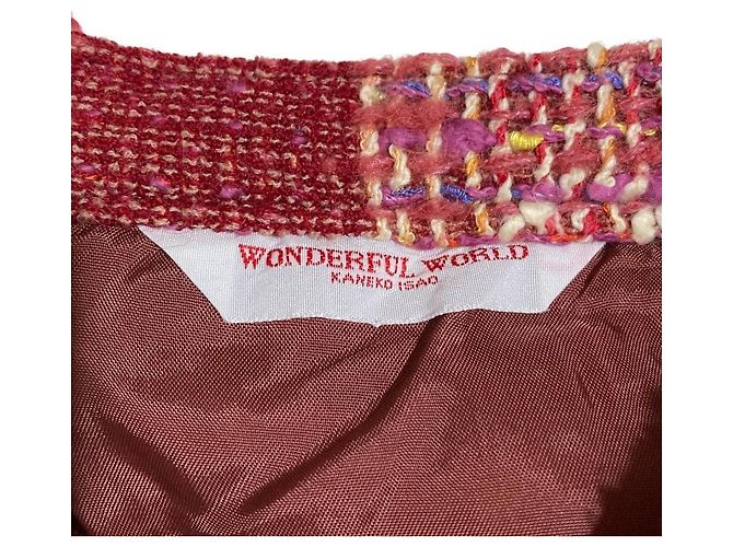 Autre Marque Falda larga de tweed WONDERFUL WORLD Rosa - vista 7