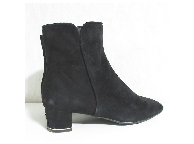 Autre Marque Bottines courtes en daim TALANTON Noir - vue 2