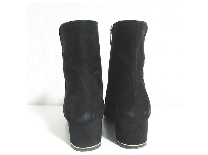 Autre Marque Bottines courtes en daim TALANTON Noir - vue 3