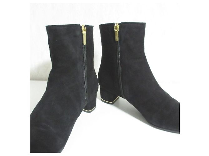 Autre Marque Bottines courtes en daim TALANTON Noir - vue 4