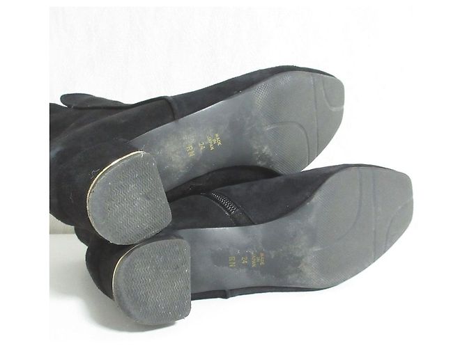 Autre Marque Bottines courtes en daim TALANTON Noir - vue 5