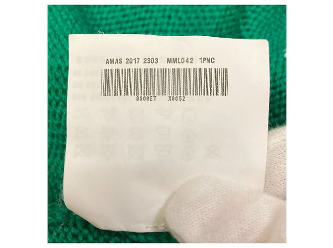 Miu Miu Jacquard-Wollstrickpullover Schwarz Grün - Ansicht 11