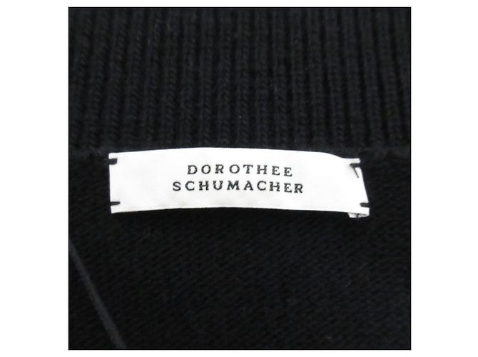 Autre Marque Dorothee Schumacher Strickpullover aus Wolle und Kaschmir Schwarz - Ansicht 6