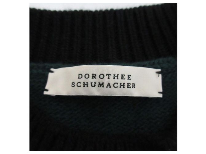 Autre Marque Dorothee Schumacher Strickweste Schwarz Grün Marineblau - Ansicht 8