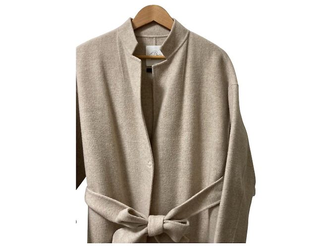 Autre Marque Abrigo largo de lana La boutique BonBon Beige - vista 2