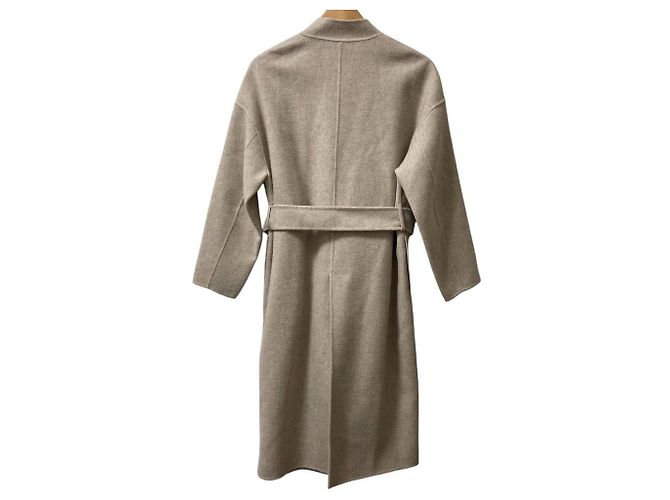 Autre Marque Abrigo largo de lana La boutique BonBon Beige - vista 3