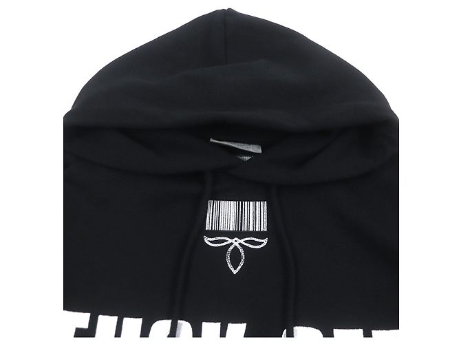 Autre Marque VTMNTS FUCK OFF Kapuzenpullover aus Baumwolle Schwarz - Ansicht 2