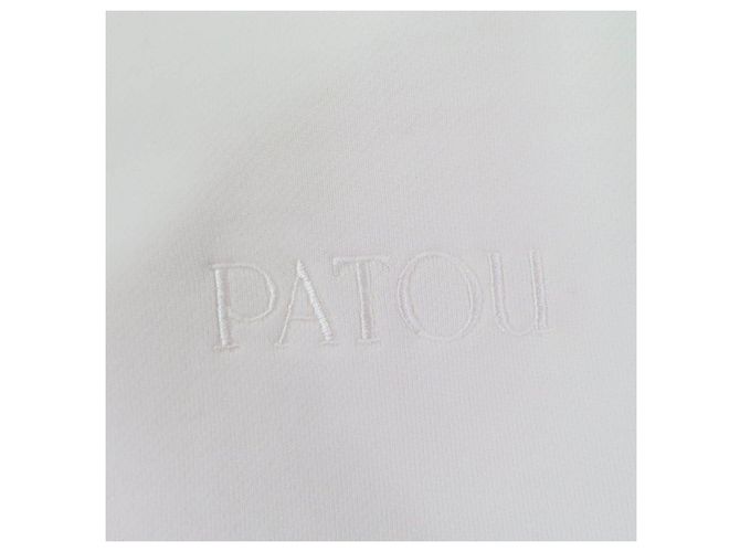 Autre Marque Vestido hoodie Trompe L'oeil em algodão orgânico Patou Branco - vista 5