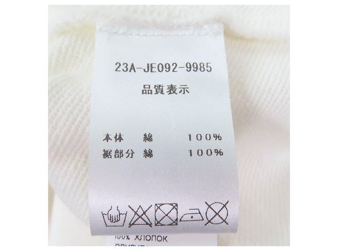 Autre Marque Vestido hoodie Trompe L'oeil em algodão orgânico Patou Branco - vista 8