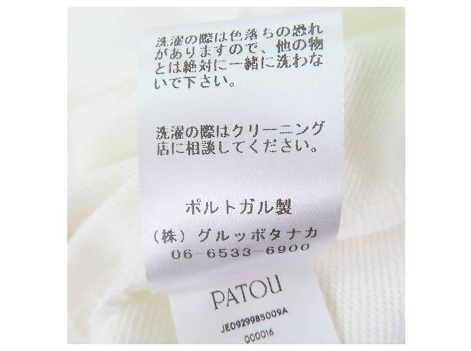 Autre Marque Vestido hoodie Trompe L'oeil em algodão orgânico Patou Branco - vista 9