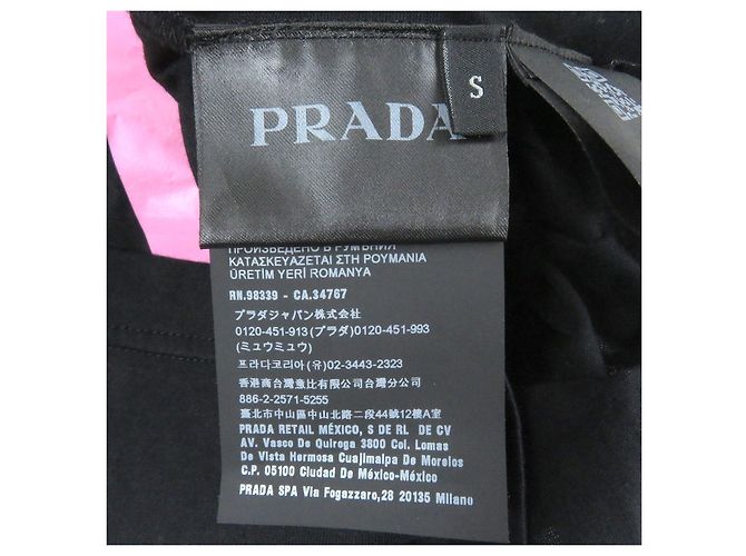 Prada Triangle Logo Cotton T-shirt Black - view 6