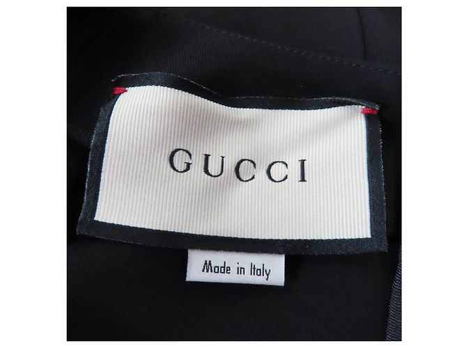 Gucci Jersey-Kleid mit V-Ausschnitt Schwarz - Ansicht 7