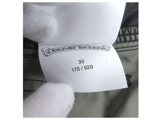 Pantaloni Chrome Hearts Carpenter in pelle e nylon Blu Blu navy - vista 11