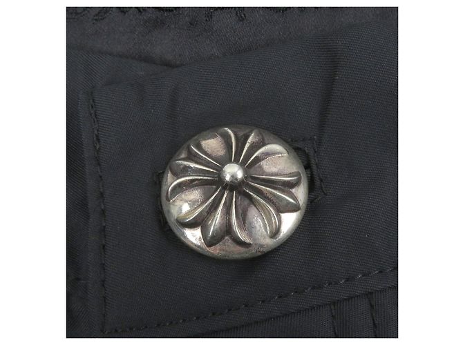 Pantaloni Chrome Hearts Carpenter in pelle e nylon Blu Blu navy - vista 6
