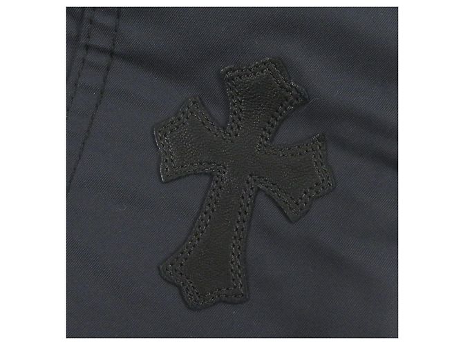 Pantaloni Chrome Hearts Carpenter in pelle e nylon Blu Blu navy - vista 8