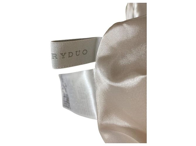 Autre Marque MERCURYDUO Docking-Kleid aus transparentem Karomuster-Strick Braun Pink - Ansicht 5