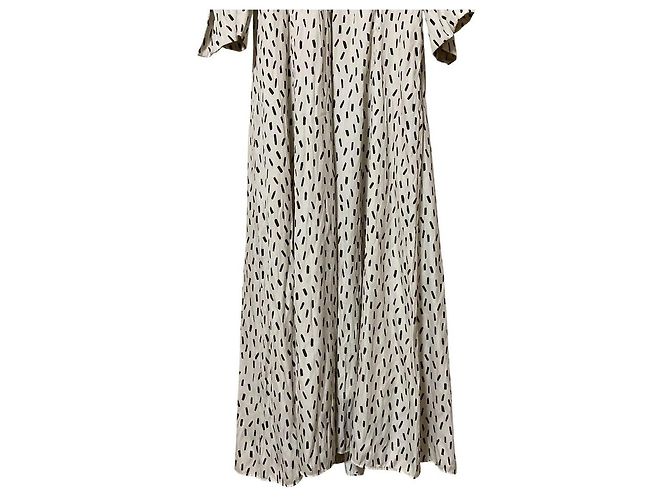 Autre Marque Vestido Snidel Big Collar Branco Cru - vista 5