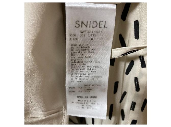 Autre Marque Vestido Snidel Big Collar Branco Cru - vista 8