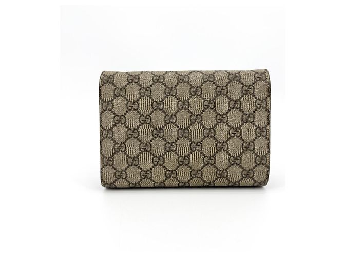 Pochette da polso Gucci Dionysus in canvas GG rivestito e pelle Marrone - vista 2