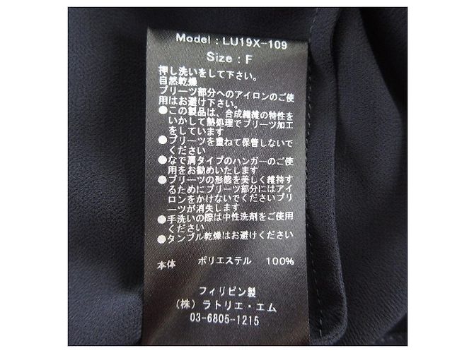 Autre Marque Blusa plisada L'UNE azul marino - vista 7