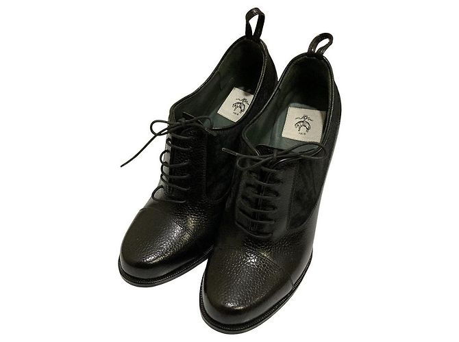 Autre Marque Stivaletti stringati in pelle Brooks Brothers Nero - vista 2
