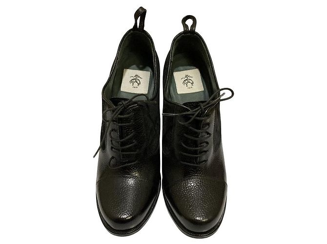 Autre Marque Stivaletti stringati in pelle Brooks Brothers Nero - vista 3
