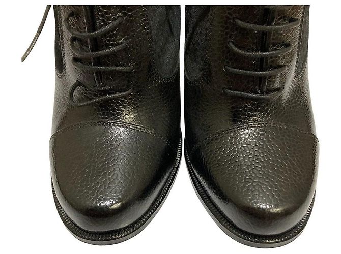 Autre Marque Stivaletti stringati in pelle Brooks Brothers Nero - vista 4