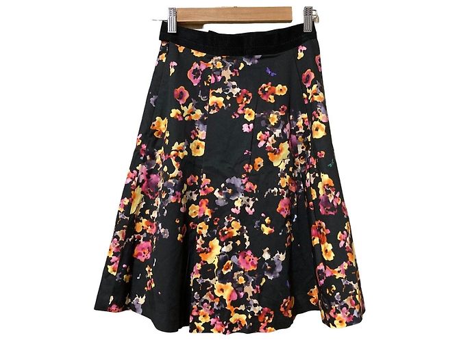 Gonna con stampa floreale LANVIN en Bleu Nero - vista 2