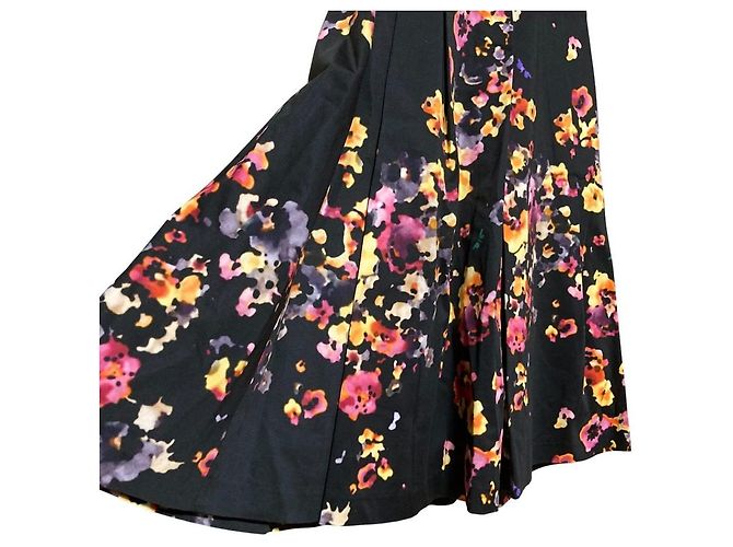 Gonna con stampa floreale LANVIN en Bleu Nero - vista 3