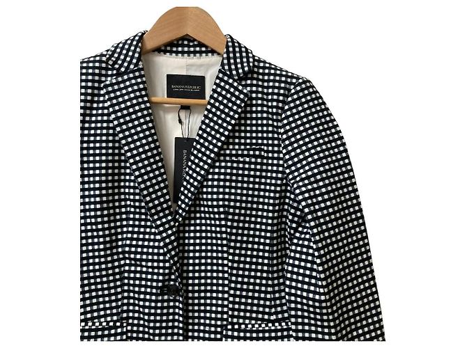 Autre Marque Giacca sartoriale a quadri Banana Republic Nero - vista 2