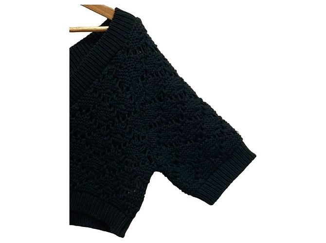 Autre Marque Beauty＆Youth United Arrows 6 ROKU Knit Pullover Negro - vista 3