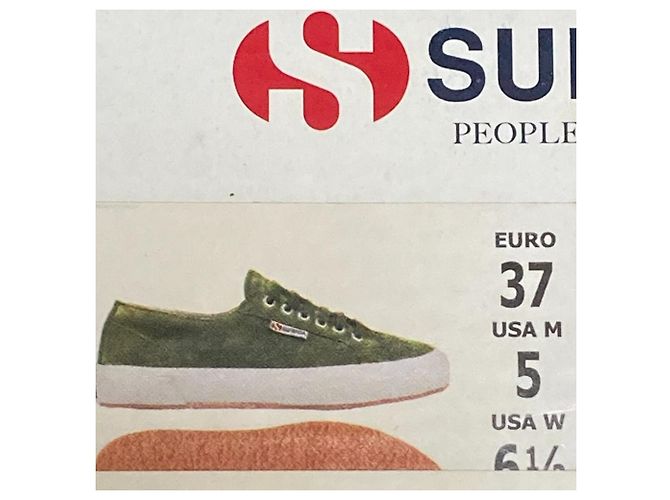 Autre Marque Sneakers basse in camoscio Superga SUEU Verde - vista 9