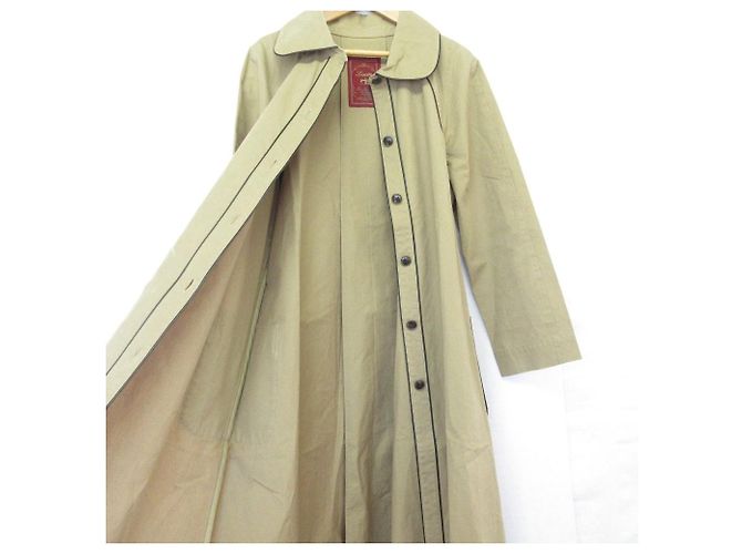 Autre Marque Abrigo largo Lisette Piping Beige - vista 5