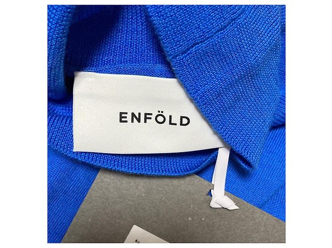 Autre Marque ENFOLD TURTLE-NECK BOX PULLOVER
Pulôver de lã Azul Azul claro - vista 10