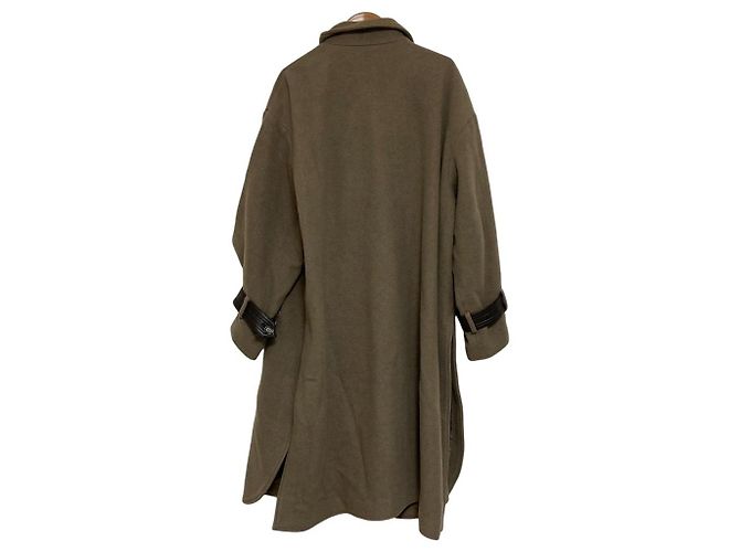 Autre Marque Abrigo poncho de mezcla de cachemira Rim.ark Castaño - vista 2