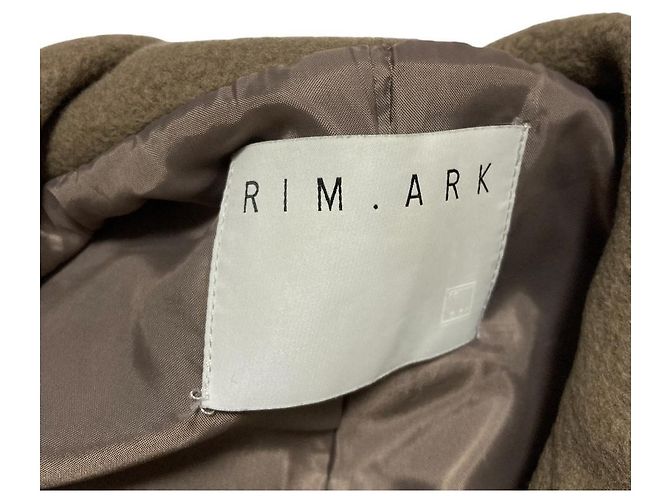 Autre Marque Abrigo poncho de mezcla de cachemira Rim.ark Castaño - vista 5