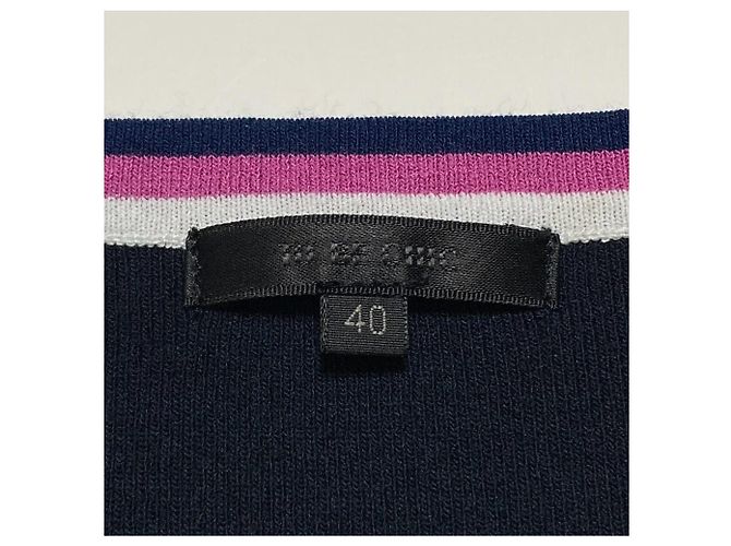 Autre Marque TO BE CHIC Pullover de malha de manga comprida Azul Azul marinho - vista 4