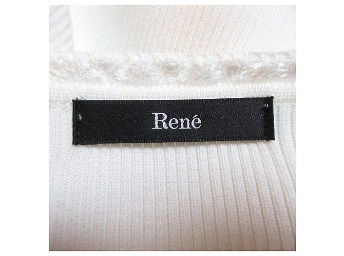 Autre Marque Cárdigan de punto Rene con botones de perlas Blanco - vista 6