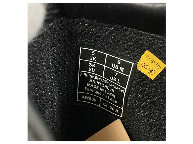 Autre Marque Stivali Dr. Martens Anistone Hi Nero - vista 9