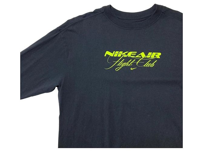 Autre Marque Nike Oversized Long Sleeve T-Shirt Schwarz Grün - Ansicht 3