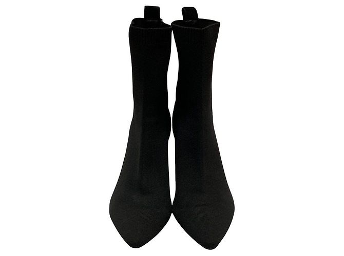 Autre Marque DOUBLE STANDARD CLOTHING Spitze Strick- Stiefeletten Schwarz - Ansicht 2