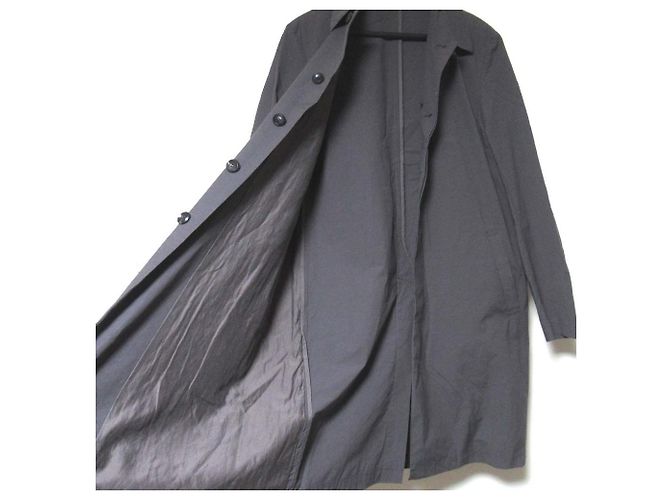 Autre Marque Cappotto in taffetà stretch Ny/Co Attachment Marrone Grigio antracite - vista 4