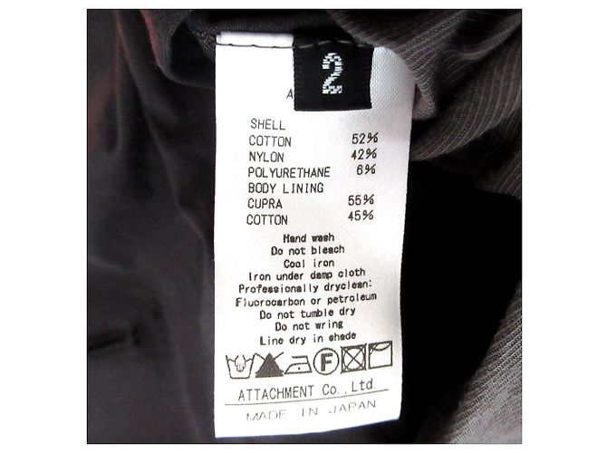 Autre Marque Cappotto in taffetà stretch Ny/Co Attachment Marrone Grigio antracite - vista 5